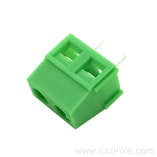 5.0MM pitch screw type PCB terminal block 2P3P can be spliced